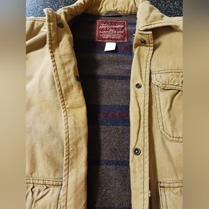 Men's A&F Khaki Jacket with Fleece inside, Size S